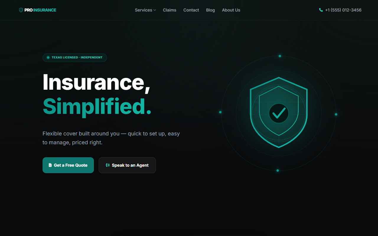 Pro Insurance live preview